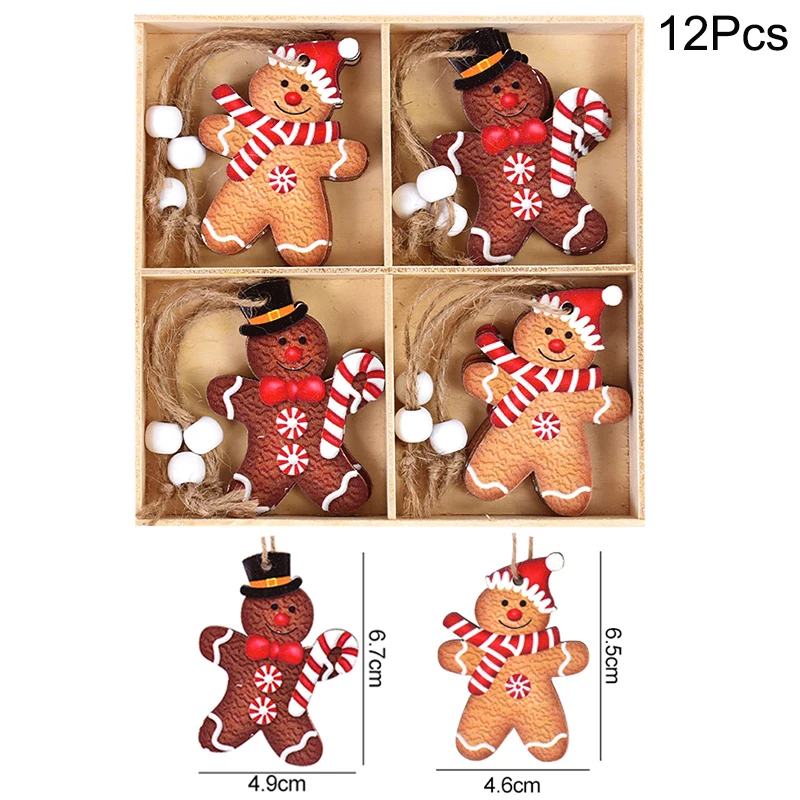 

Рождественские деревянные подвески YONGSNOW 9/12 шт