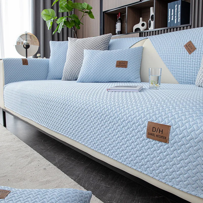 

Summer Cool Sofa Cover Technology Ice Silk Sofa Cushion Simple Living Room Sofa Seat Cushion Non-Slip Sofa Cover Cloth Towel