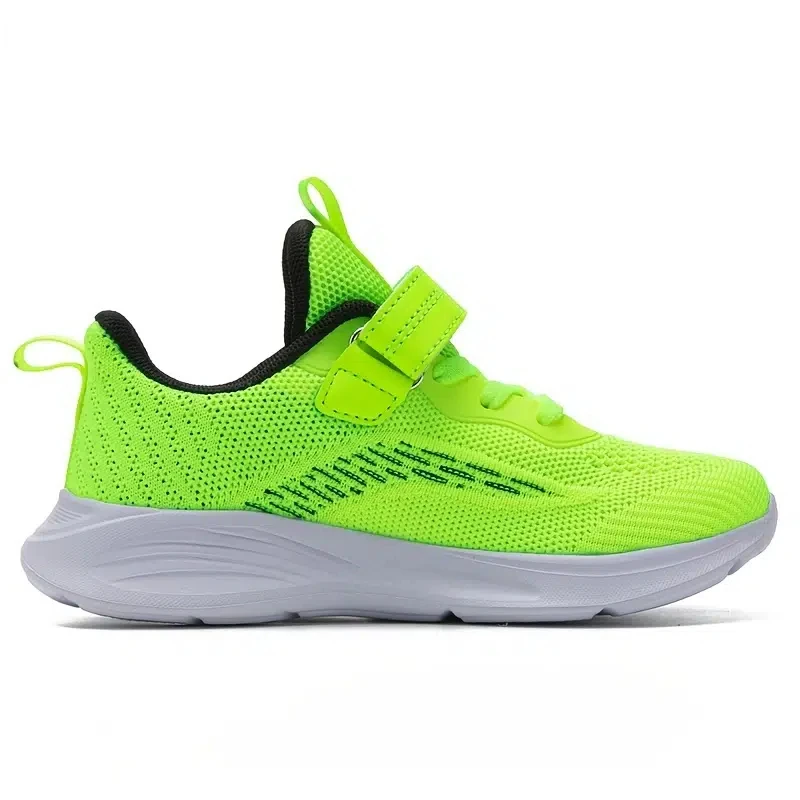 Kid's Lightweight Cushioned Running Shoes For School Sports Walking Breathable Knit Sneaker For Boy & Girl