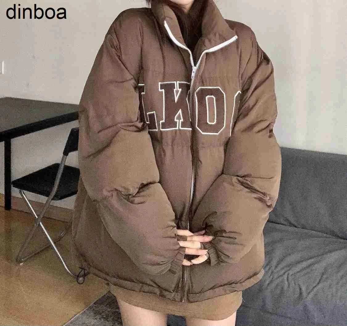 

Winter 2022 New Large Size Letter Printed Cotton Suit Female Fat Mm Winter Korean New Casual Thick Cotton Suit Warm Coat Winter