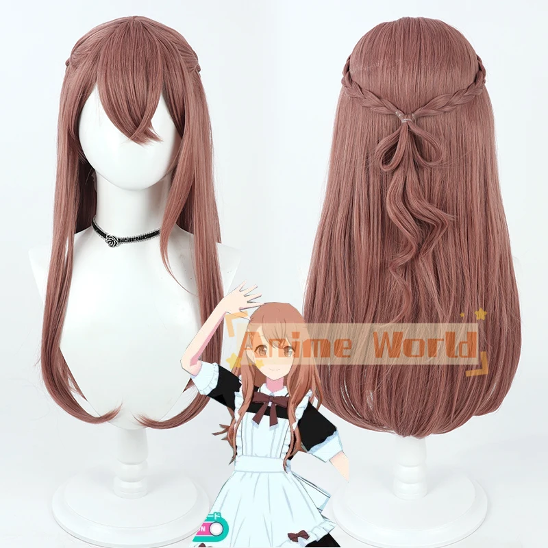 Цветной парик для косплея Hanasato Minori Project Sekai 70 см длинный термостойкий