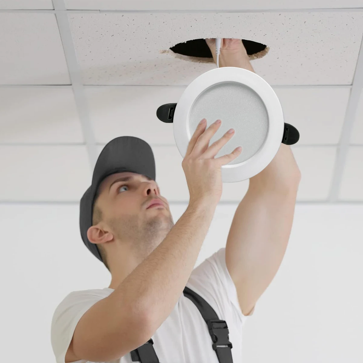 Светодиодные встроенные потолковые лампы Downlight Прохладный белый 6000k Нет водителя