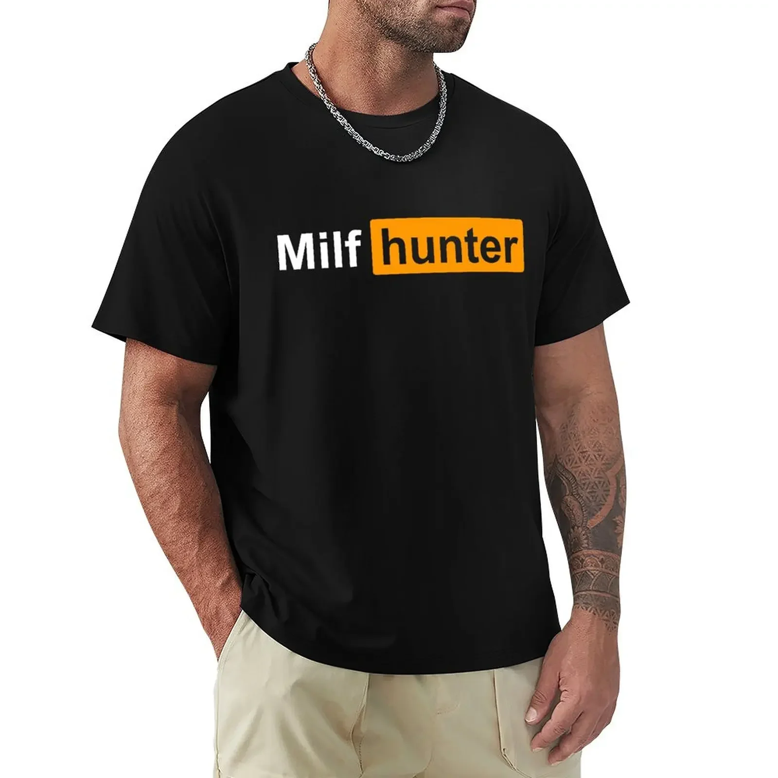 MILF Hunter Забавная шутка с юмором для взрослых мужчин Who Love Milfs Графический топ