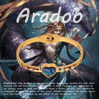 aradoo amphitrite ocean goddess bracelet deep sea shell health bracelet lava volcanic stone negative ion antioxidant bracelet