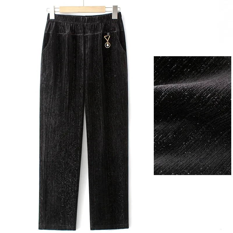 Женские повседневные брюки XL-8XL Длинные свободные с высокой талией новинка