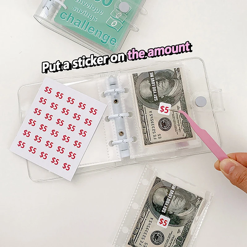 ПВХ $1000 экономия денег вызов связывающая кнопка Закрытие Мини бюджетный