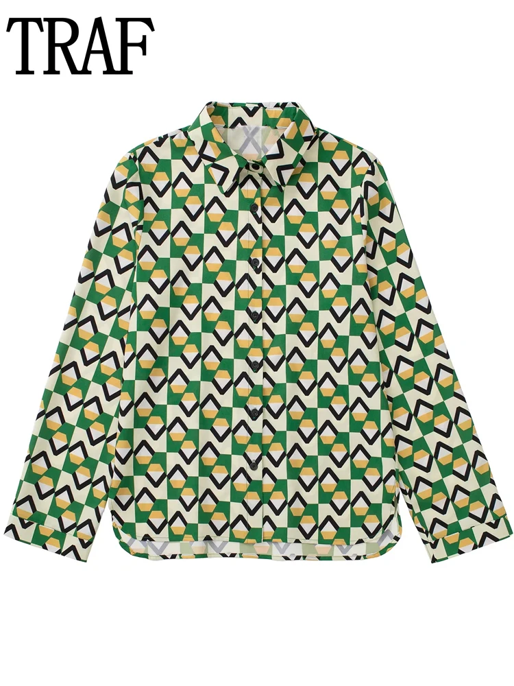 

Блузка женская с длинным рукавом, на пуговицах, с воротником