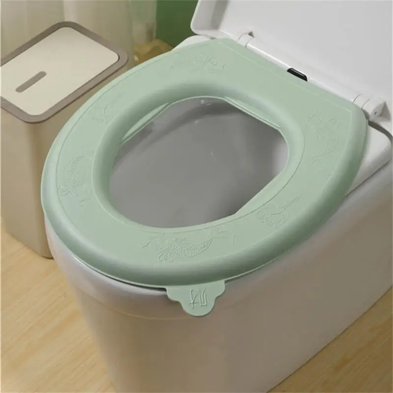 

Silicone Toilet Cushion Toilet EVA Cushion Toilet Thickened Toilet Seat Cover With Handle Toilet Washer Toliet Seat Lifters