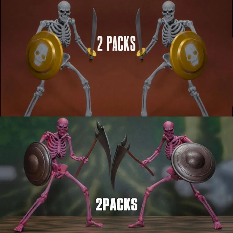 

Original Genuine Storm Toys 1/12 Golden Pink White SKELETON Soldier Classic Arcade Battle Axe 6'' Action Figure Model Toy