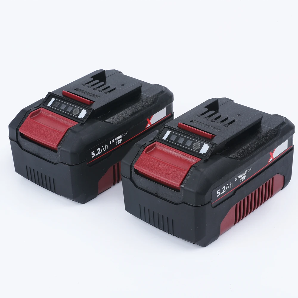 

Two Packs 18V 5.2Ah Lithium-ion Replacement Battery for 4511481 for Einhell 18-Volt Power X-Change Cordless Power Tools Ozito