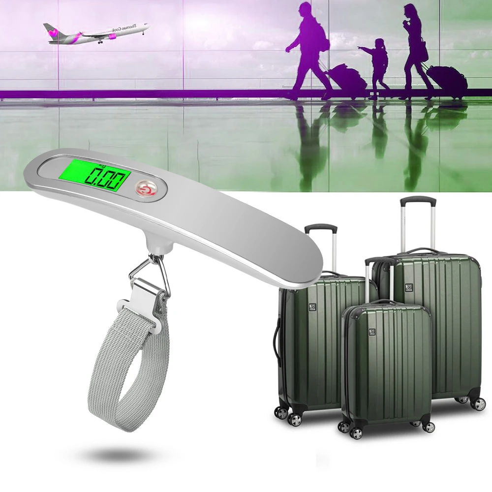 

50kgX10g Balance Electronics Weights Scale Electronic suitcase Luggage Scales Digital Travel Suitcase Fishing Weighing Tool