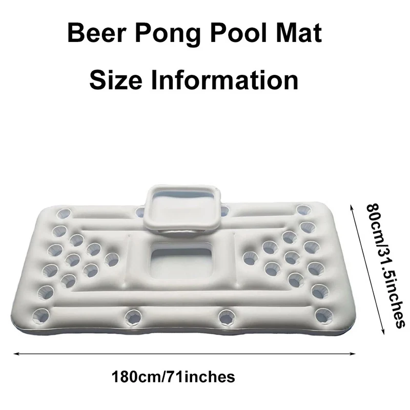 Надувной матрас для бассейна пива и понга с 28 отверстиями развлекательная