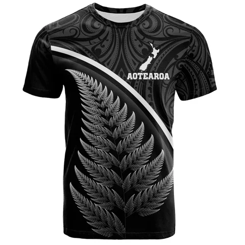 New Hot Fashion Vintage 3D Printed New Zealand Maori with Silver Fern T-shirt for Men's New Zealand Anzac Day Flag Maori Graphic