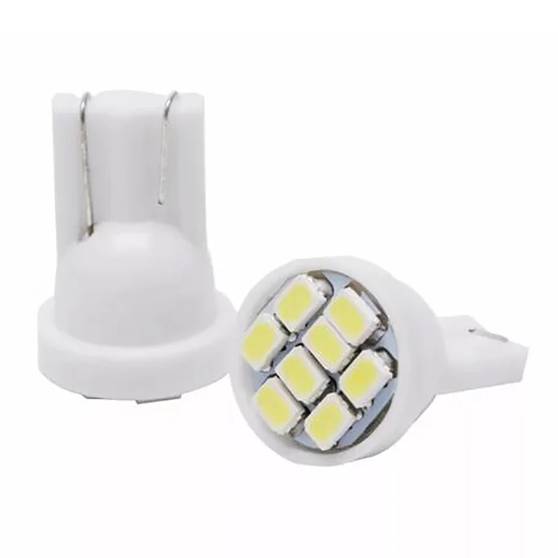 50 шт. яркие белые лампы T10 8SMD для внутреннего интерьера W5W 194 158 168 2825 K