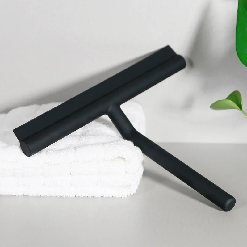 mirror wiper scraper glass cleaning shower squeegee glass wiper scraper shower squeegee cleaner with silicone holder bathroom free global shipping