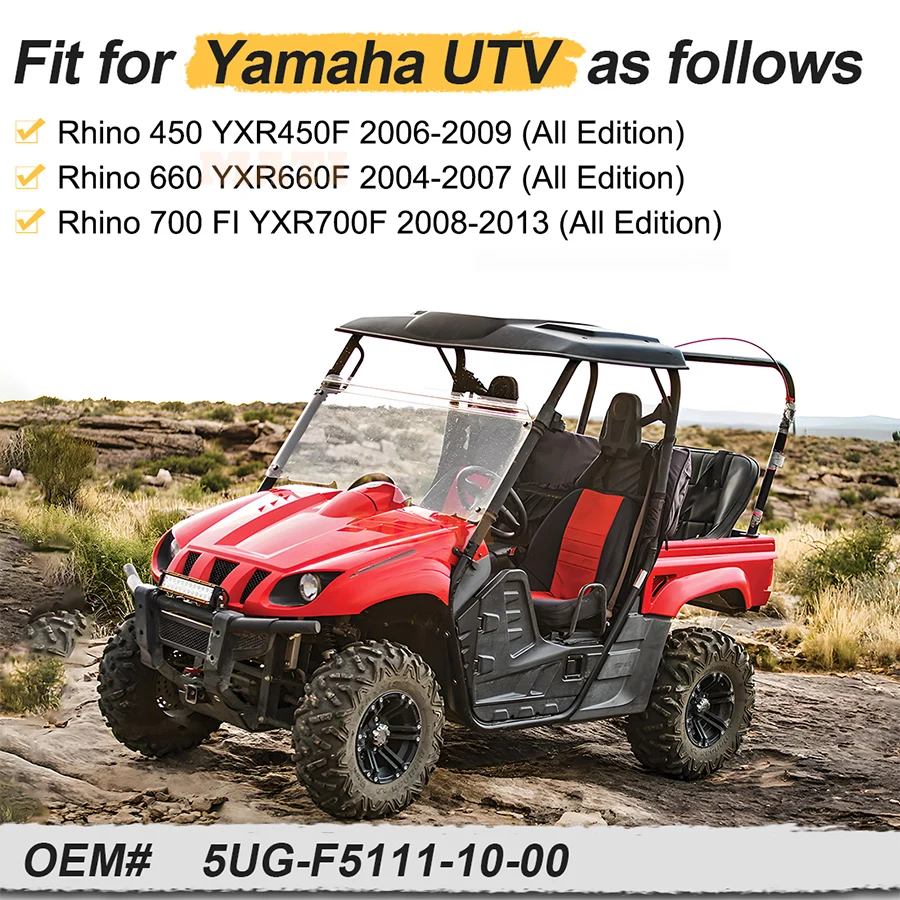 Ступица и болты переднего колеса для Yamaha Rhino 450 YXR450F 2006-2009 Rhino 660 YXR660F 04-07 Rhino 700 FI YXR700F 08-13 5UG-F5111-10-0 (art.: 3920ccf0997b3) - 3920ccf0997b3