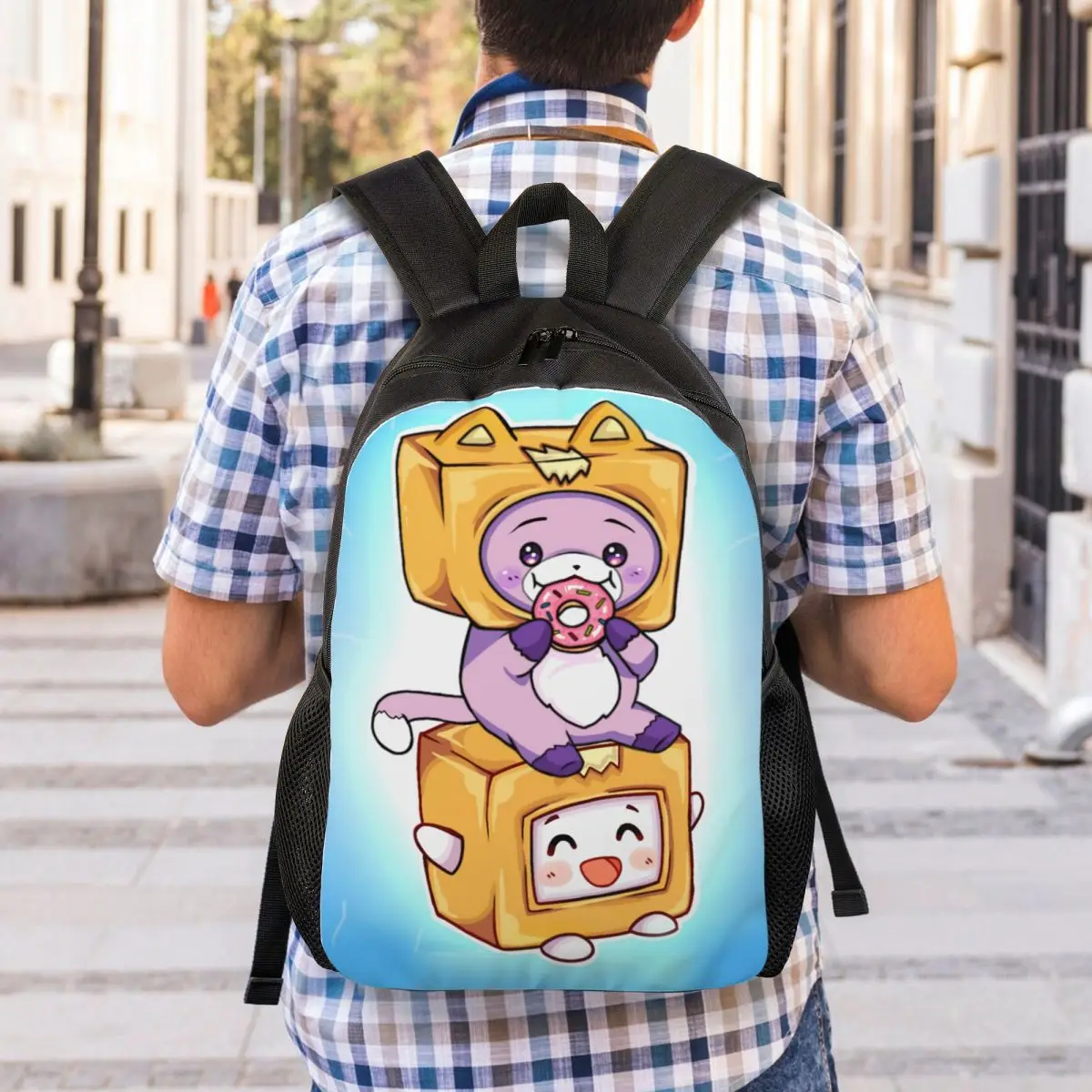 

Lankybox Foxy Boxy Travel Laptop Backpack Bookbag Casual Daypack College School Computer Bag for Women & Men