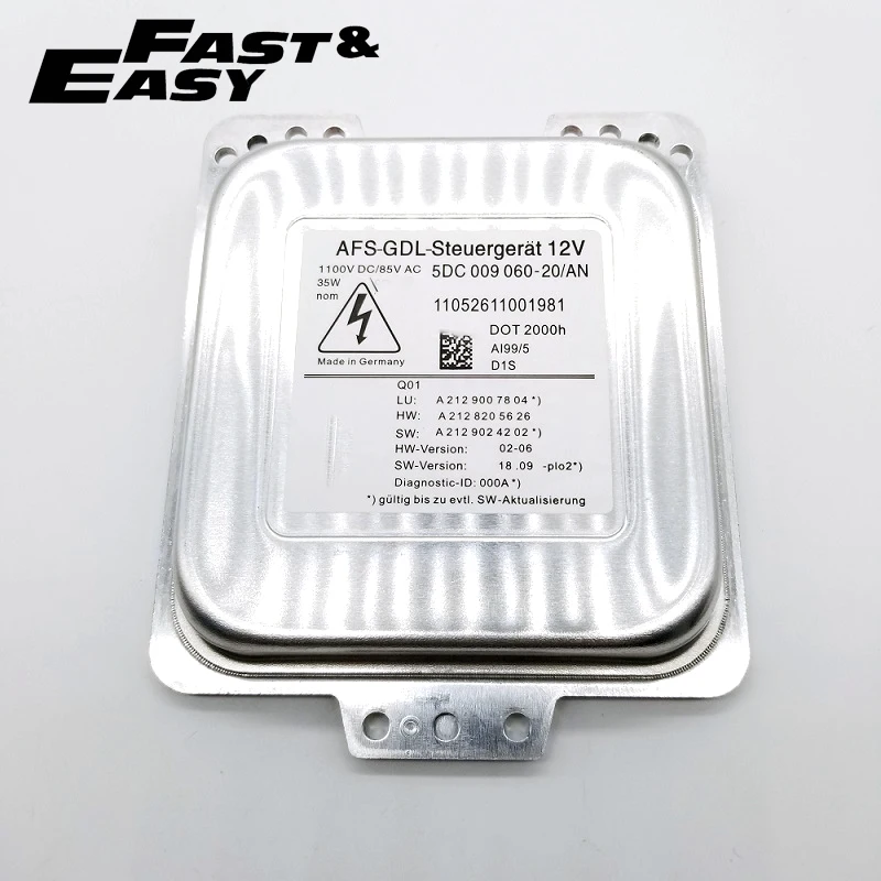 OEM 5DC 009 060-20 АН Хелла 009060 -2N AFS-GDL Блок управления балластом фар для Mercedes-Benz E-Class W212 S212