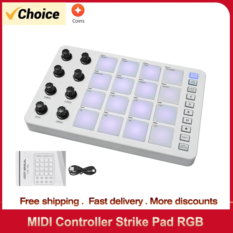 Bluetooth-Контроллер средней длины с RGB-подсветкой 3 5 мм