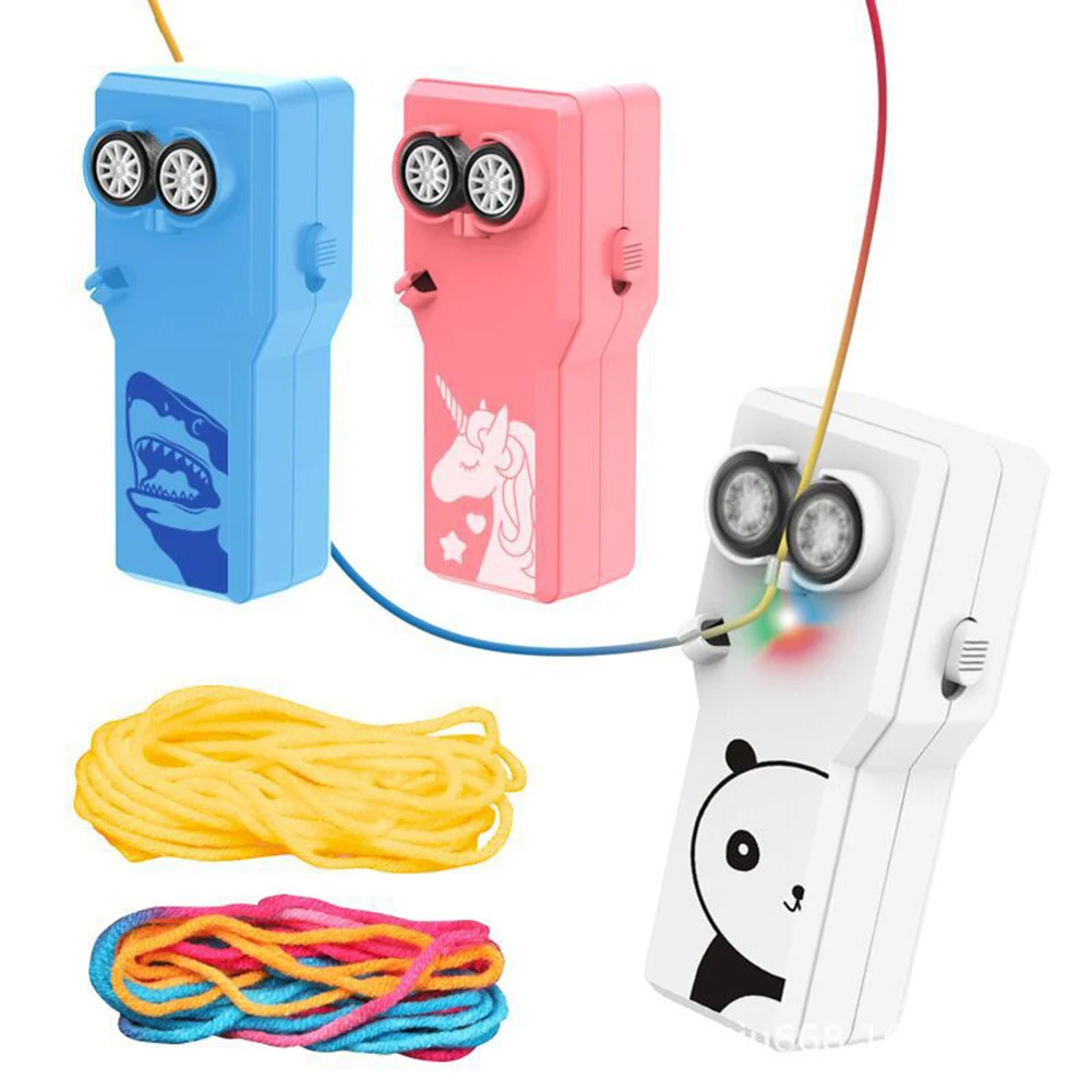 

Rope Launcher Propeller String Rope Push Thruster Controller Cord Shooter Cool Kid Gift Props Handheld Electric Toys