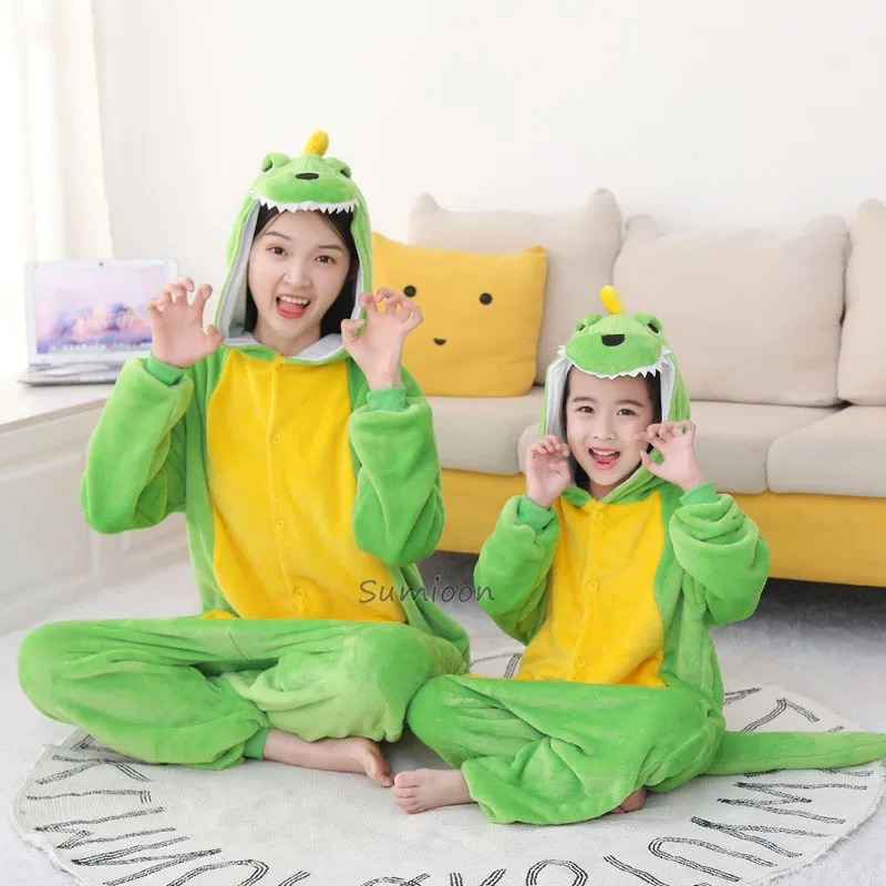 

Kids Pajamas Girls Boys Sleepwear Baby Jumpsuit Night Clothes Animal Dinosaur Cat Flannel Unicorn Children's Pyjamas for 6 8 10T