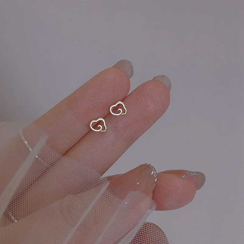 

New Trendy Handmade Cloud Stud Earrings For Women Girl Simple Party Mini Jewelry Gifts