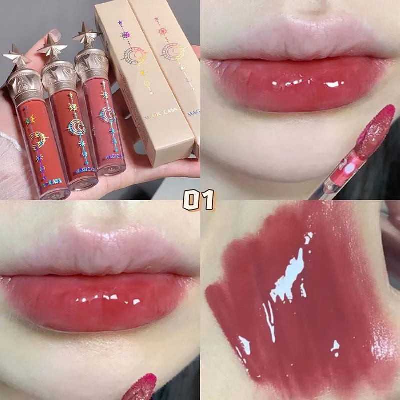 

6 Colors Sexy Women Lipstick Waterproof Long Lasting Moist Lip Gloss Vivid Colorful Lipgloss Women Makeup maquiagem