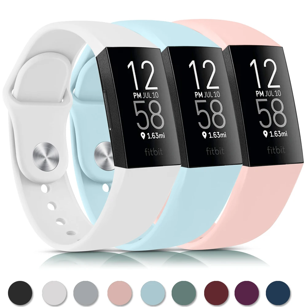 Браслет из силикона для часов Fitbit Charge 4 3, ремешок для спортивных часов, браслет для запястия, аксессуары SE.