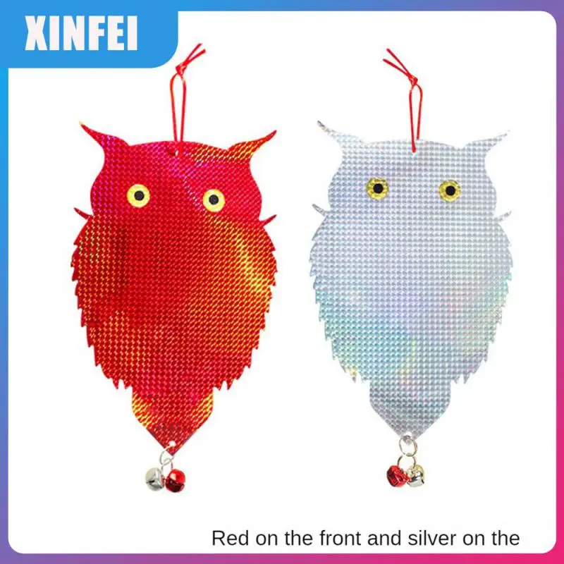 

New Owl Shape Garden Bird Repellent Agricultural Orchard Scare Bird Bird Repellent Double-sided Laser Reflective