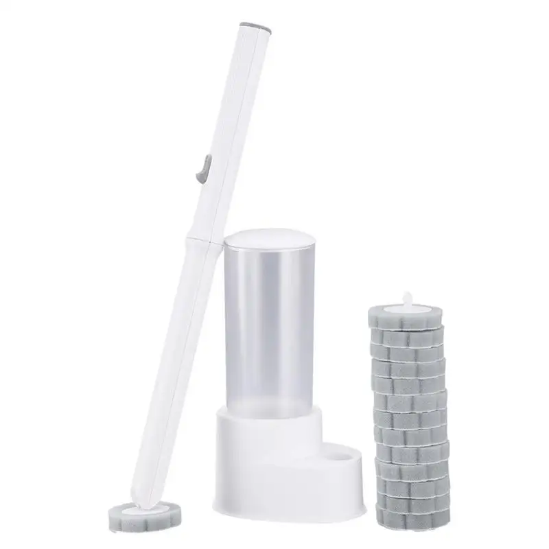 

Одноразовая щётка для туалета очиститель с длинной ручкой, щетка для чистки ванной комнаты со сменной щеткой, аксессуары для туалета