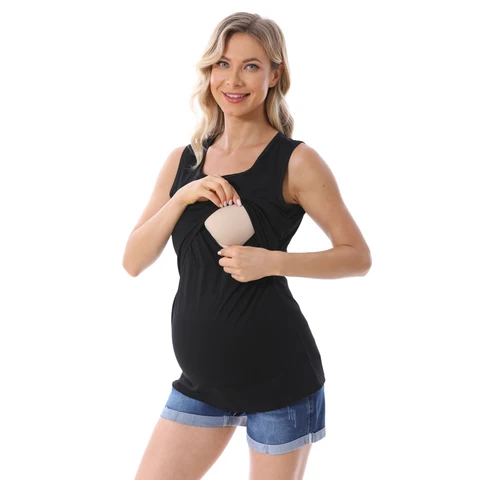 Женская одежда для беременных, топы на бретелях без рукавов, одежда для беременных, летние майки, большие размеры S-5XL