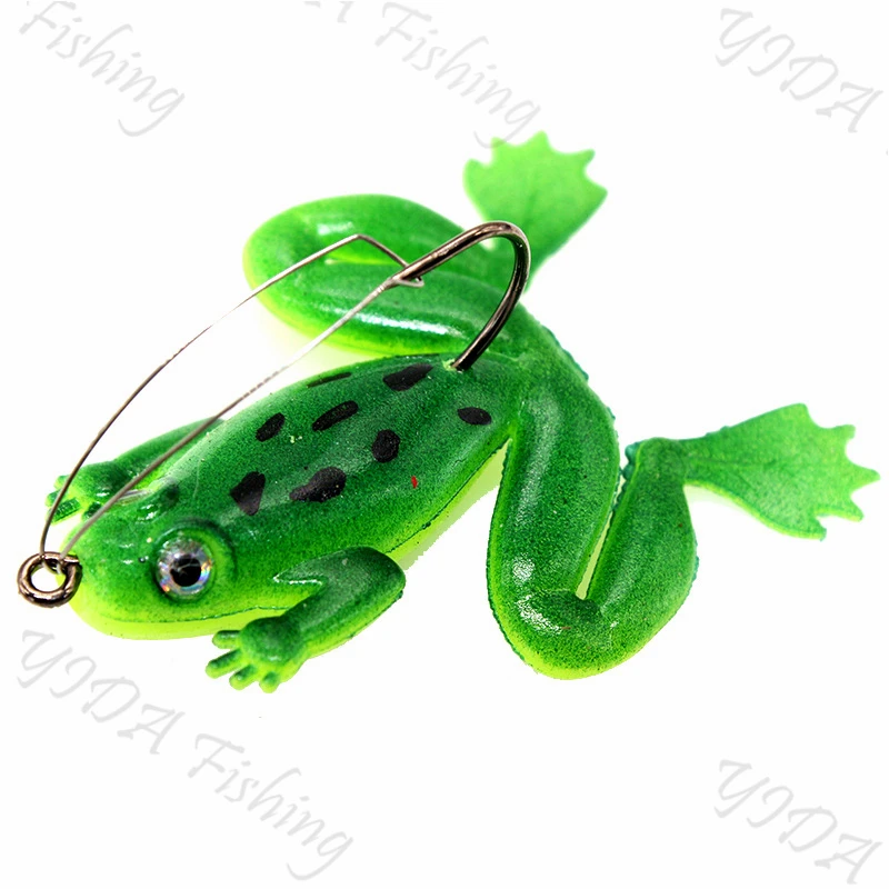 

2pcs 6cm/5g Fishing Lure Realistic SwimBait Frog Lure Artificial Fishing Silicone Bait with Hook Soft Fishing Tackle Pesca