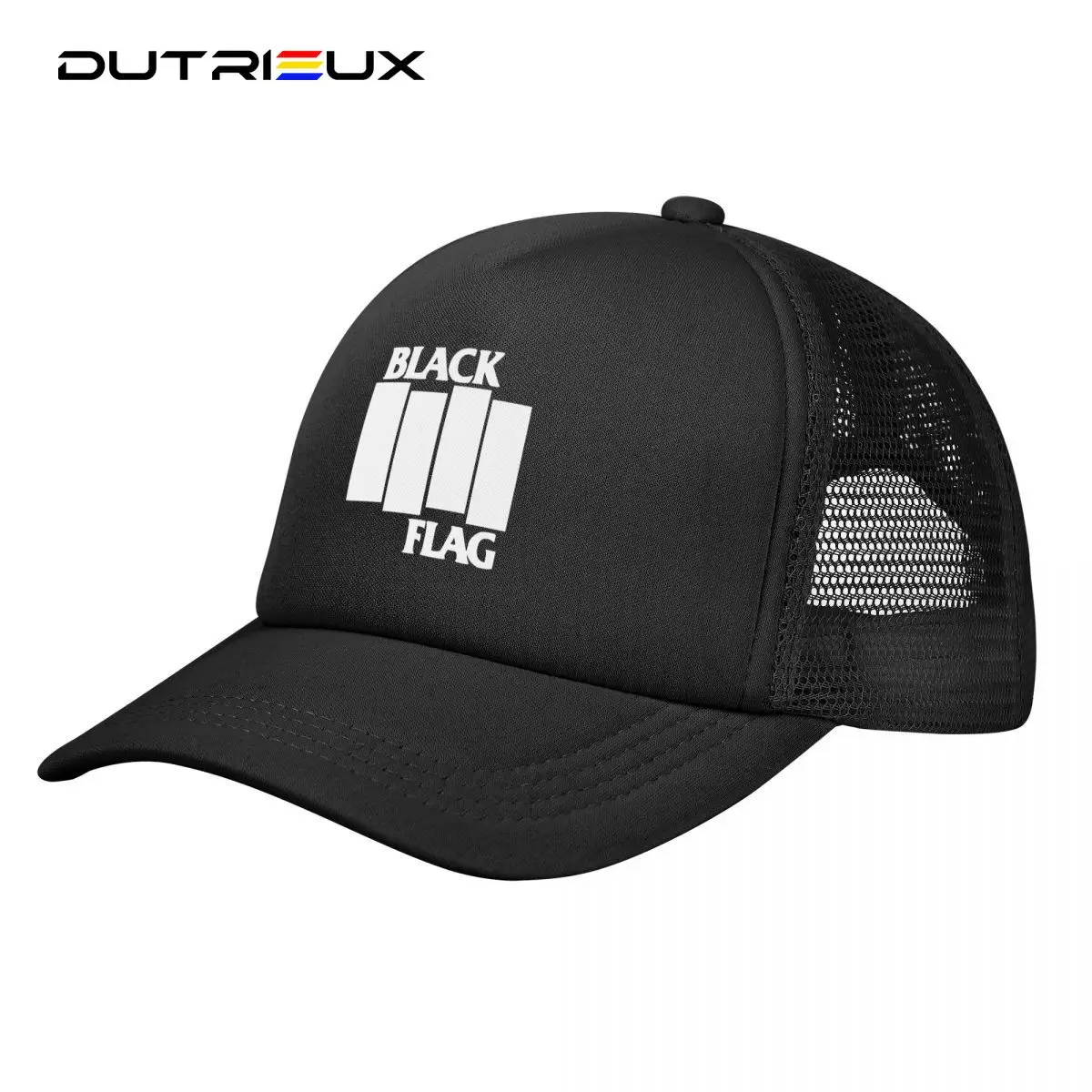 

BLACK FLAG Rock Band Original Adjustable Mesh Trucker Hat for Men and Women