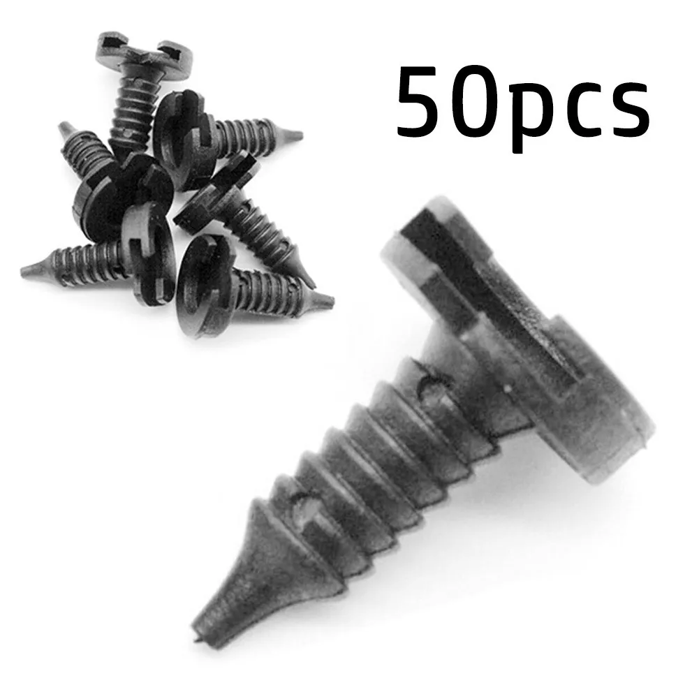 

50pcs Door Trim Panel Clip Black Door Nylon Trim Hot Sale Brand New Durable