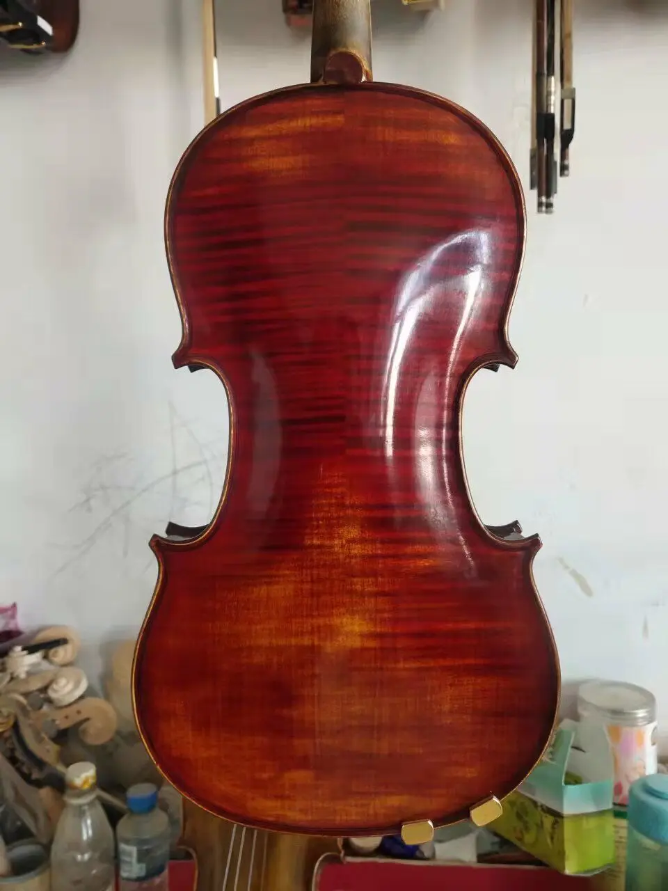 

Master 4/4 Violin baroque style Solid flamed maple back spruce top hand made