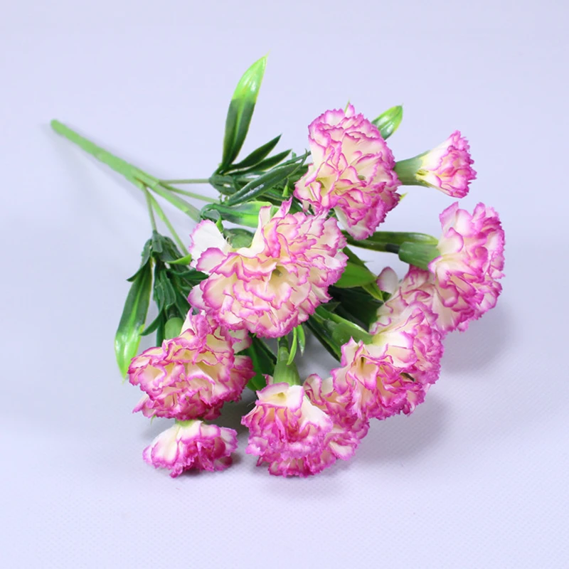 

1 Bouquet Carnation,Outdoor UV Resistant No Fade Artificial Flower,Carnation Silk Forever Flowers for Home Party Wedding Decor