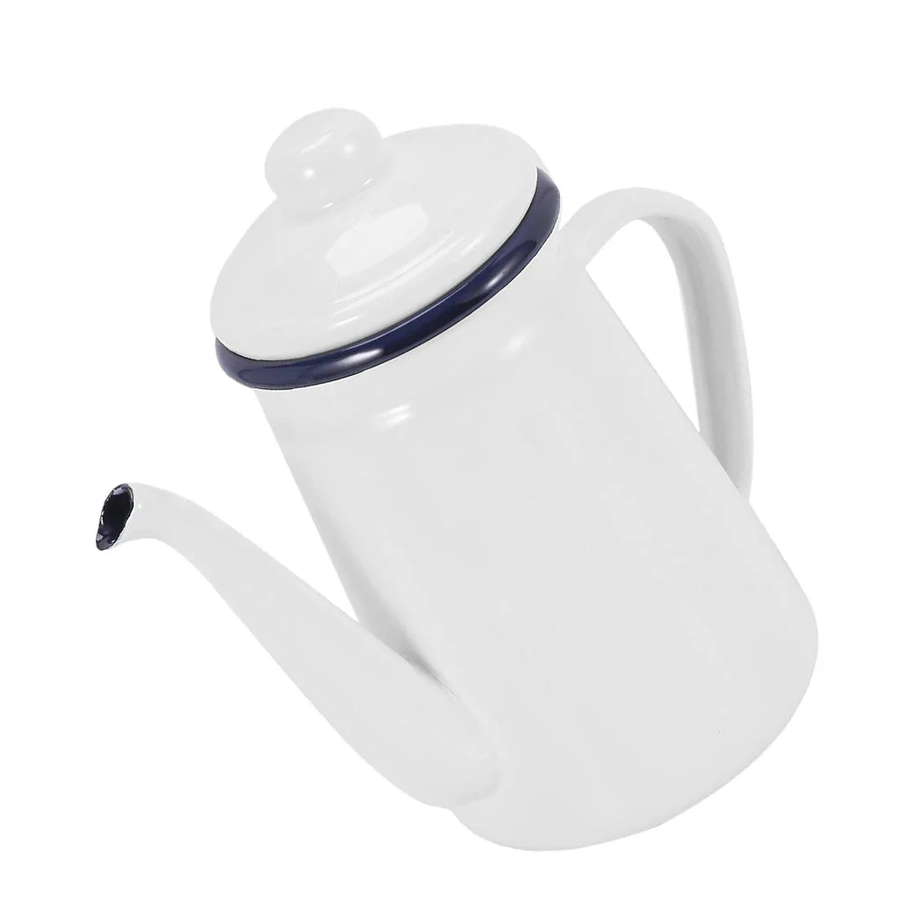 

1Pc Enamel Oil Pot Pot Household Enamel Pot Storage Container for Hotel Home Kitchen