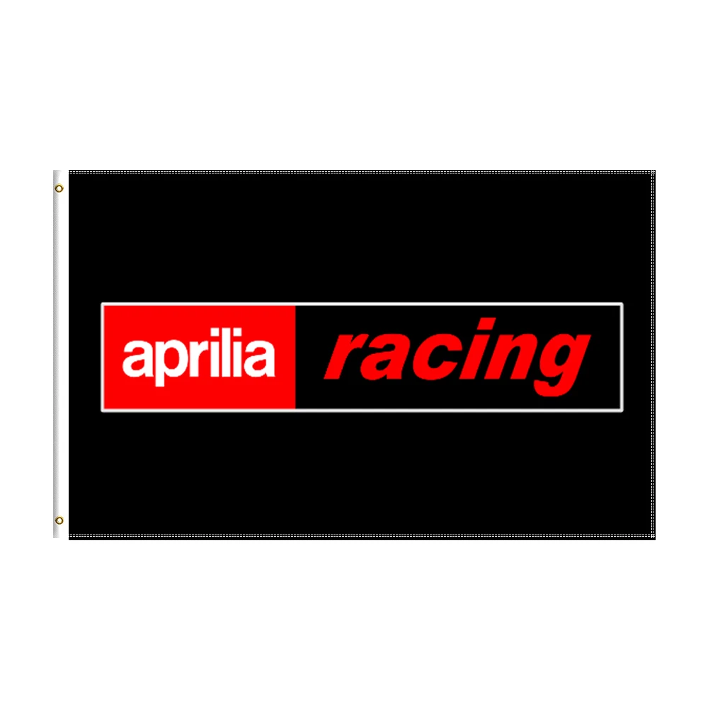 

3x5 Ft Aprilia Racing Flag Polyester Printed Racing Car Banner For Decor