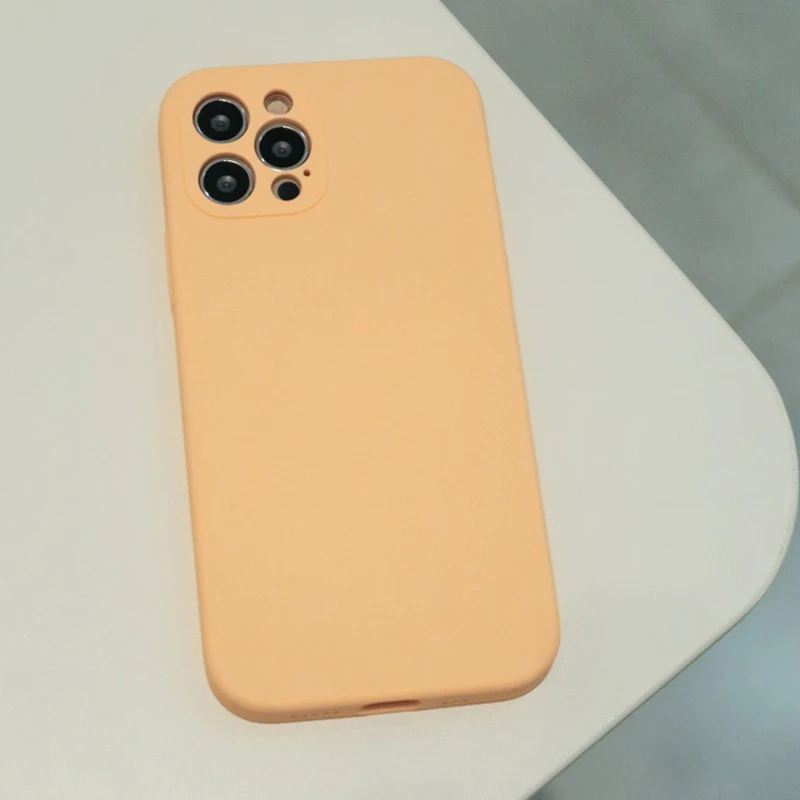 

Original Square Liquid Silicone Phone Case For iPhone 13 11 12 Pro Max Mini Xr Xs Max X 7 8 Plus 6 6s Full Lens Protection Cover