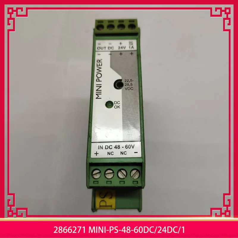 2866271 MINI-PS-48-60DC/24DC/1 для импульсного источника питания Phoenix 48 V DC - 60 24 DC/1 A