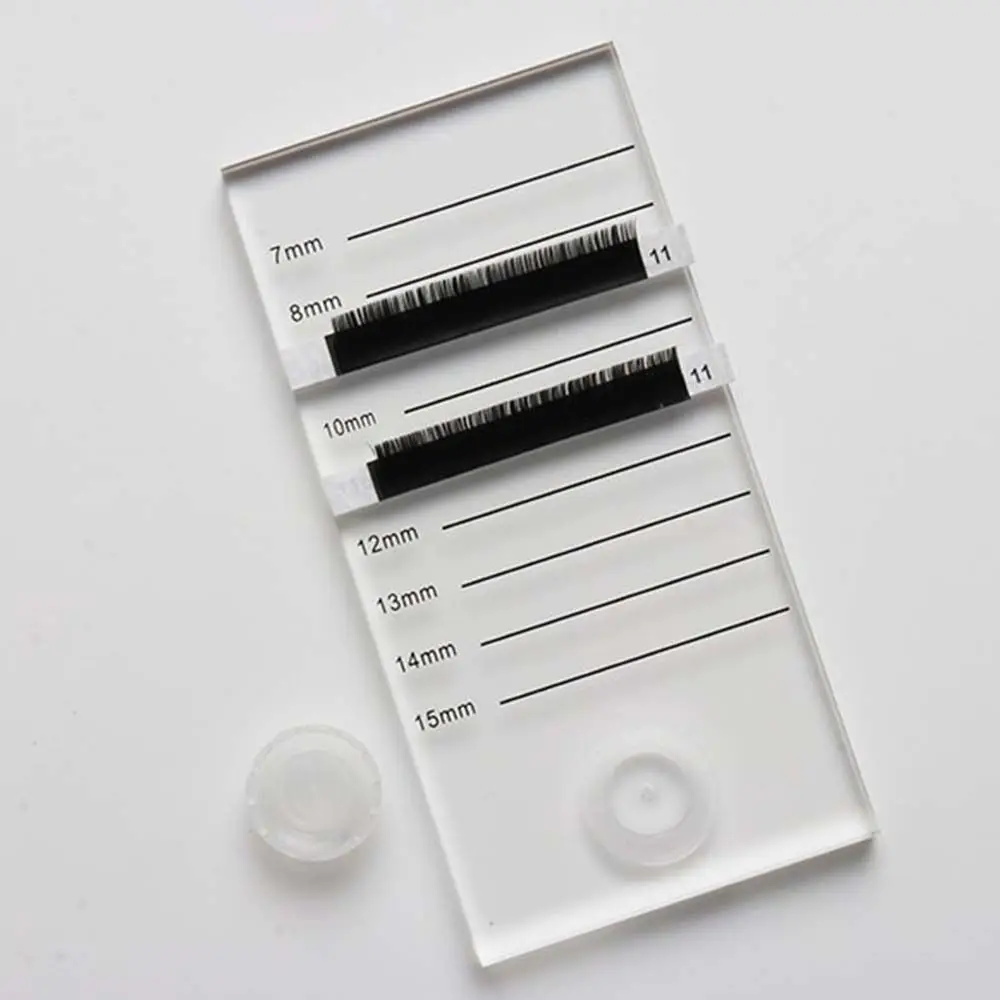 

Extension Shelf Eyelash Mark Pad Make up Tools Lashes Glue Pallet Fake Eyelash Tray Clear Eyelash Plate False Lash Tile