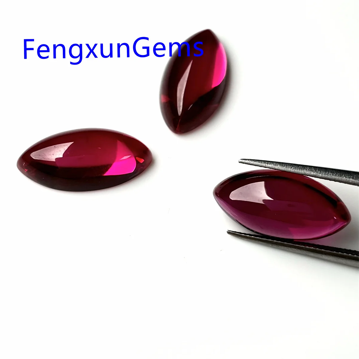 Голубино-красные рубиновые бусины RUIXUNGEM 2x4~8x16 мм