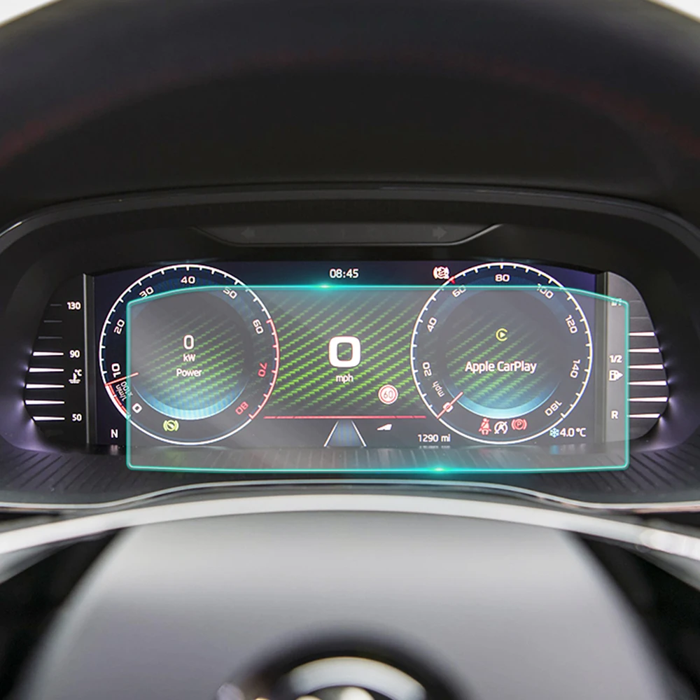 

Приборная панель для Skoda Octavia 2019-2021, ЖК-экран, аксессуары от царапин