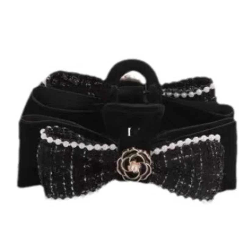 Винтажные тканевые заколки для волос с бантом и цветком камелии женщин девочек