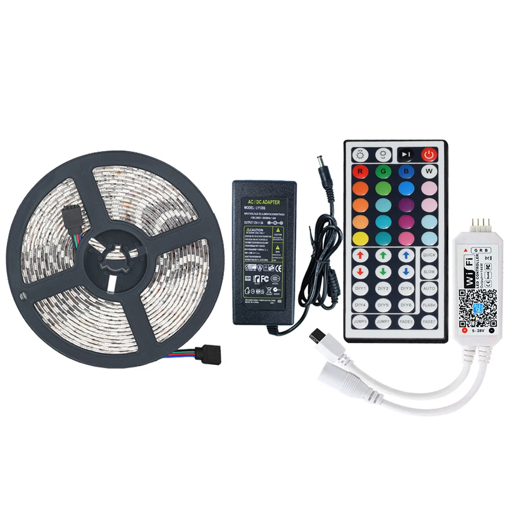 

Remote Control RGB Light Strip Home Decorative LED Lamp Ribbon, 5050, 300RGB, 5m, IP65, AU Plug