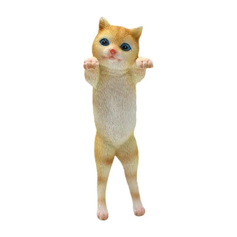 

Kitten Ornaments Cat Resin Sculpture Kitten Hangings Cute Kitten Statue Hangings Cat Statue For Desk Living Room Aesthetic Decor