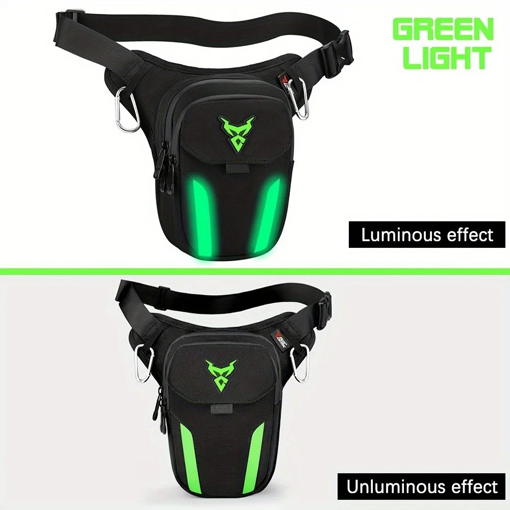 

Светодиодная мотоциклетная сумка для ног, пояс на бедро, поясная сумка для верховой езды, водонепроницаемая расширяемая мотоциклетная сумка, уличные мотосумки через плечо