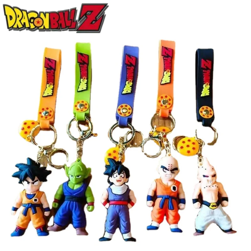 

Dragon Ball series Sun Wukong key chain new three-dimensional doll pendant pvc glue car pendant bag mobile phone birthday gift