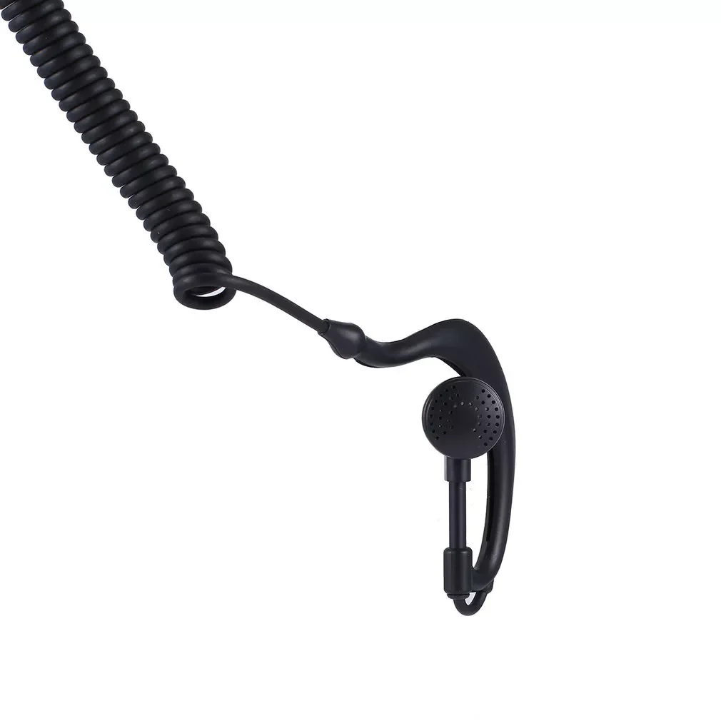 G Shape Soft Ear Hook Earpiece Headset 3.5mm Plug Ear Hook For Motorola Icom Radio Transceivers Walkie Talkie Bar Headphone