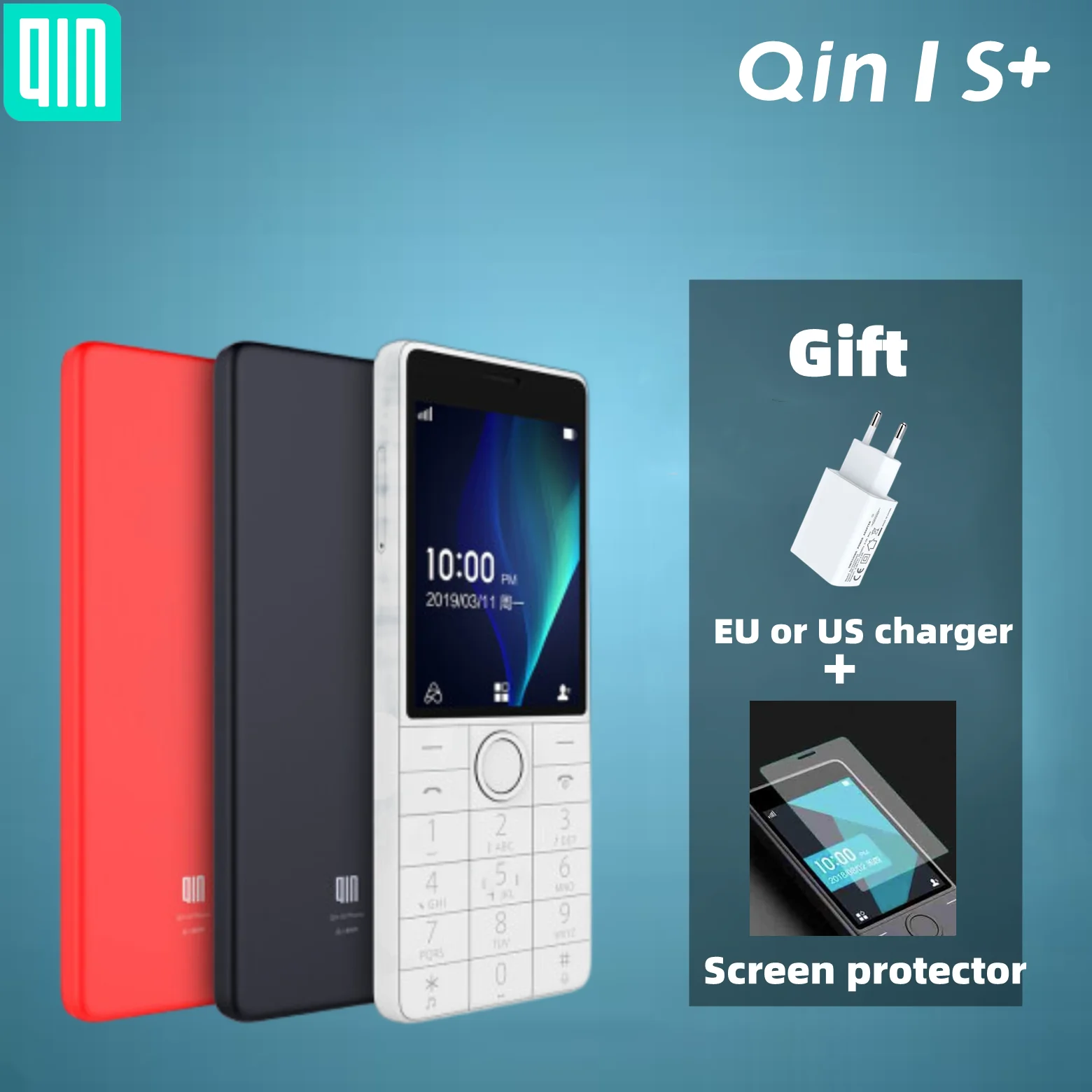 2022 Hot Sale Qin 1S+ 4G Feature Phone 2.8-inch Screen Without Camera